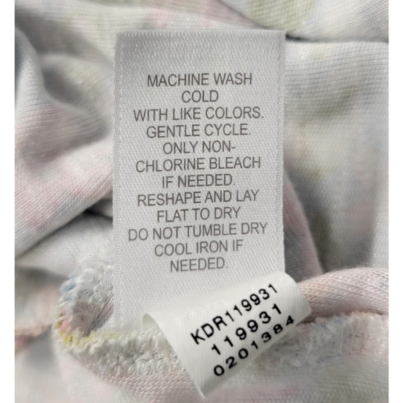 J Jill Dress Womens XS Blue Floral Short Sleeve Layered Overlay Back Buttons - Picture 12 of 15